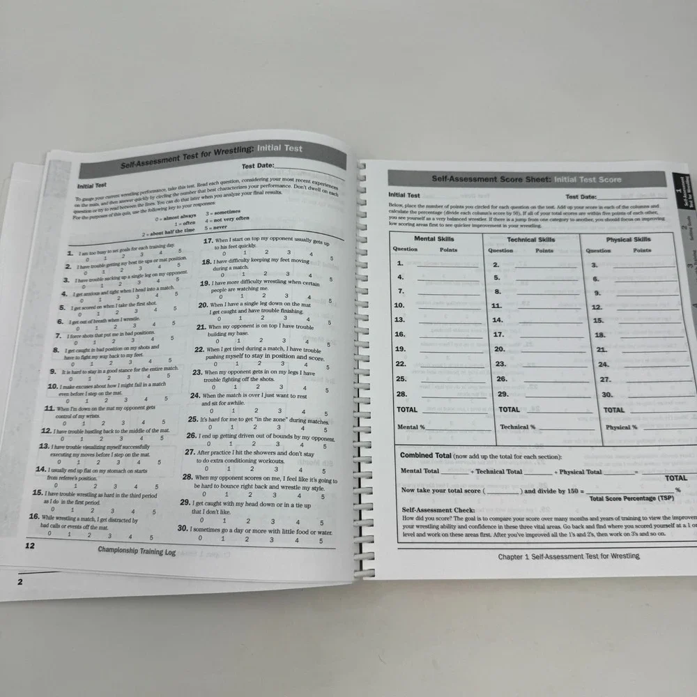 Championship Training Log‎ Book for Wrestling by Mike Clayton